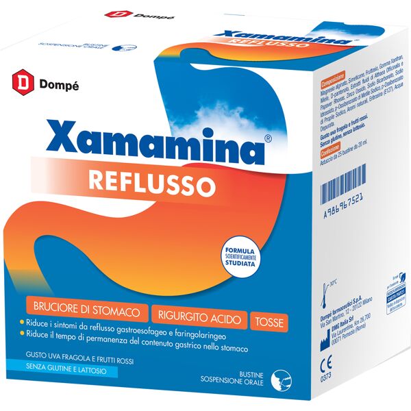 dompe' farmaceutici spa xamamina reflusso 25 bustine