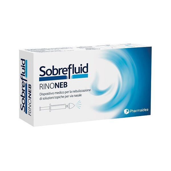 pharmaidea srl sobrefluid rinoneb dispositivo nebulizzatore + siringa luer lock da 50 ml + agocannula per prelievo soluzione