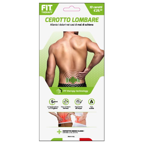 d.fenstec srl fit therapy cerotto lombare 10 pezzi