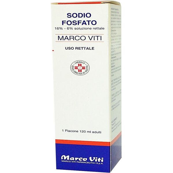 marco viti sodio fosfato 16%-6% soluzione rettale adulti flacone 120 ml