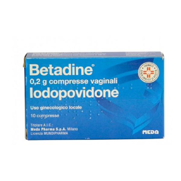betadine 10 compresse vaginali