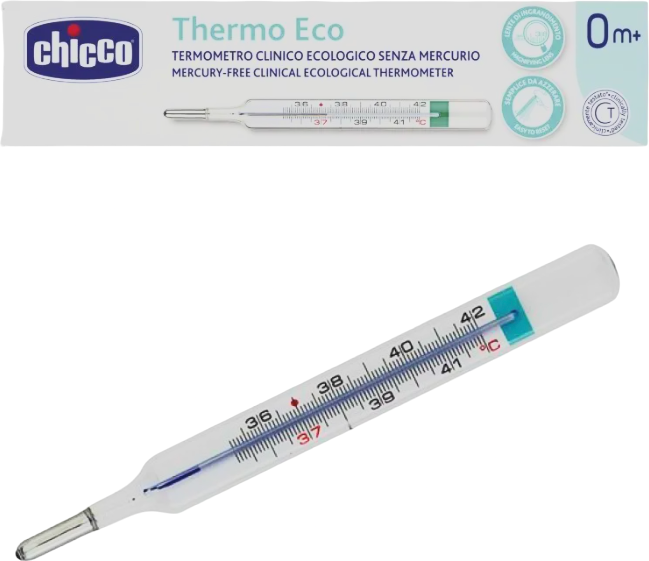 chicco thermo eco termometro in vetro per neonati