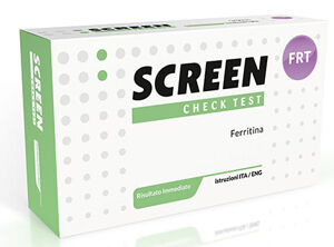 screen pharma test rapido per l'individuazione di ferritina nel sangue per l'anemia da carenza di ferro screen check test anemia/ferritina