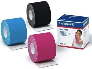 leukotape k 5cmx5mt media nero