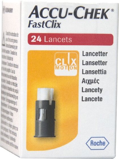 accu-chek fastclix 24 lancette