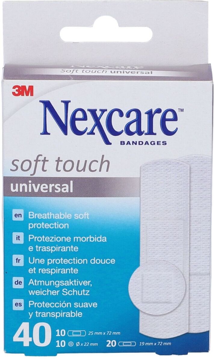 nexcare 3m cerotti assortiti n0540as 3 misure confezione da 40 pezzi