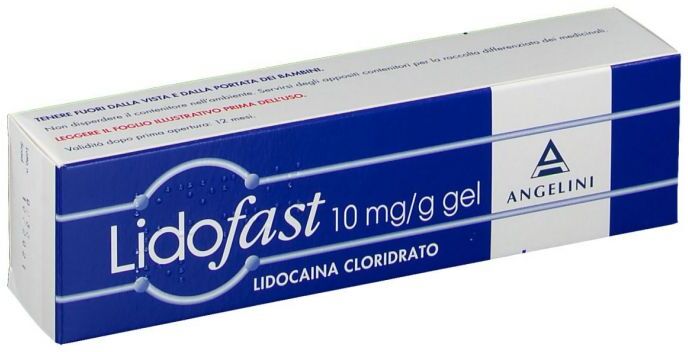 angelini spa lidofast*gel 1% 100g