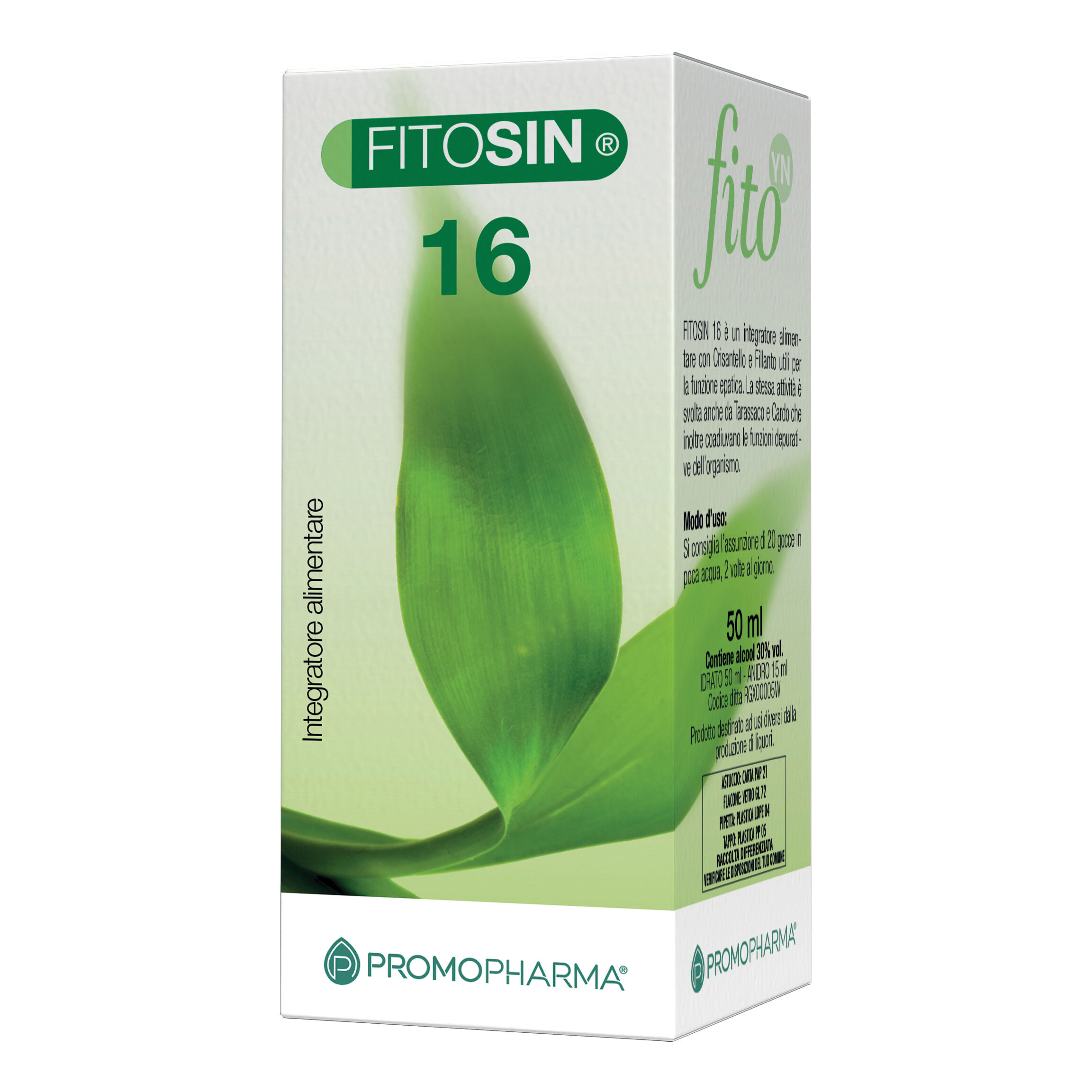 promopharma spa fitosin 16 gocce 50 ml
