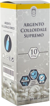 punto salute e benessere di s. argento colloidale supremo 10ppm certificato con contagocce 50 ml