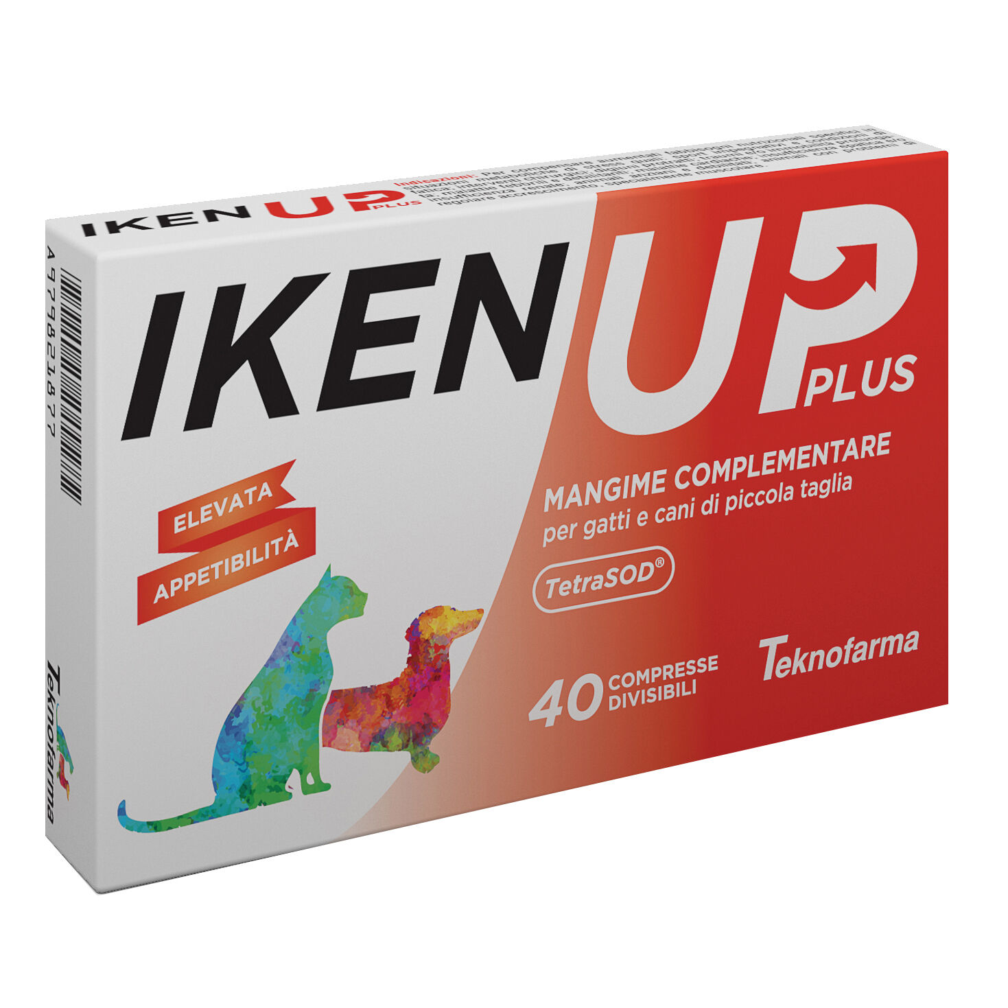 teknofarma srl iken up plus cani gatti piccola taglia scatola 40 compresse