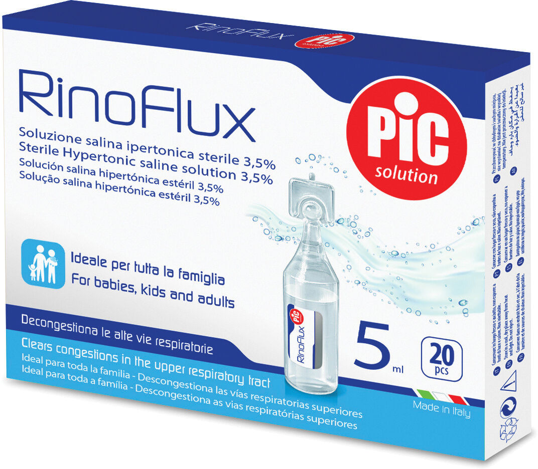 pikdare spa rinoflux soluzione ipertonica nasale pic 20 fiale 5 ml