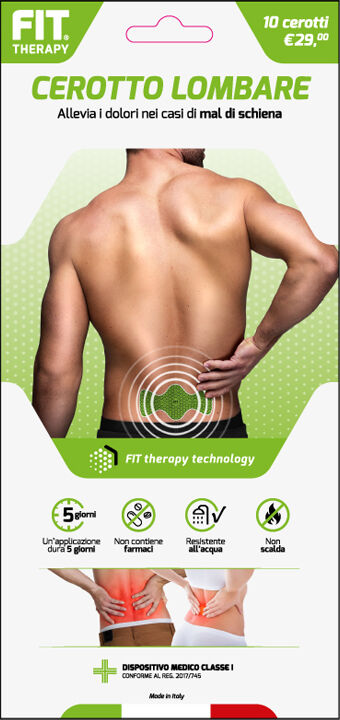 d.fenstec srl fit therapy cerotto lombare 10 pezzi