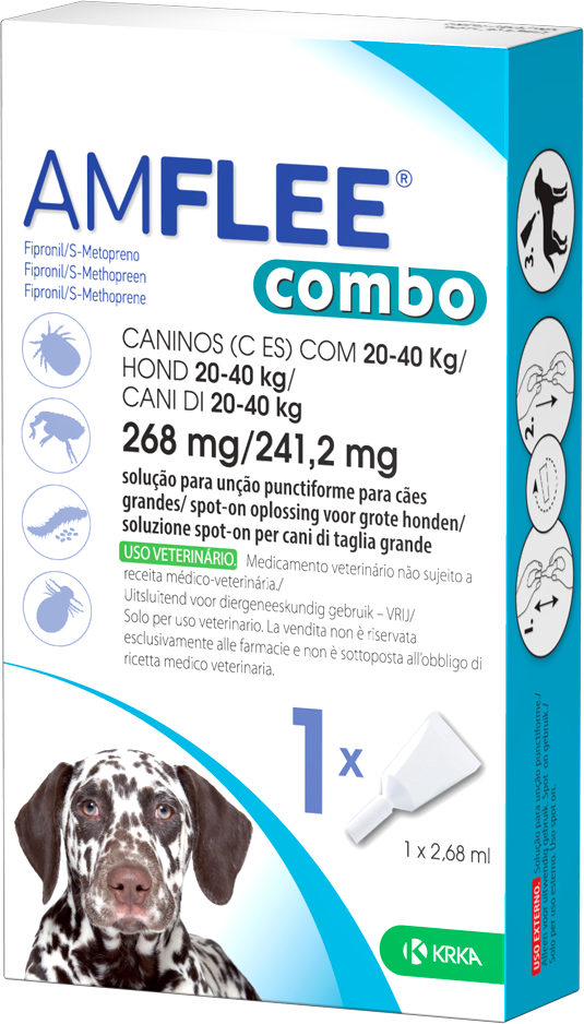 krka farmaceutici amflee combo*3pip268mg+241,2 vet