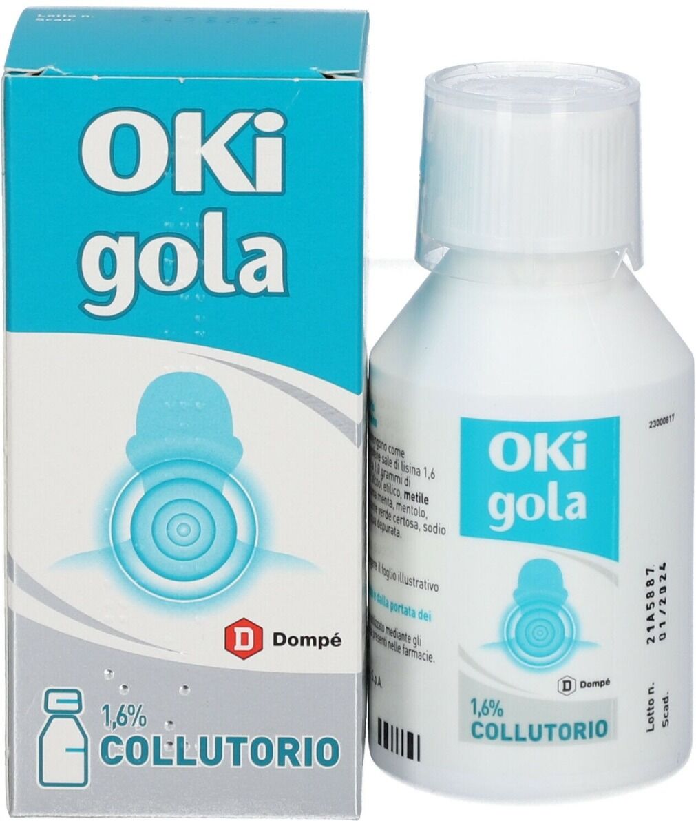 Gola Oki Infiammazione e Dolore Ketoprofene Analgesico Collutorio 150 ml