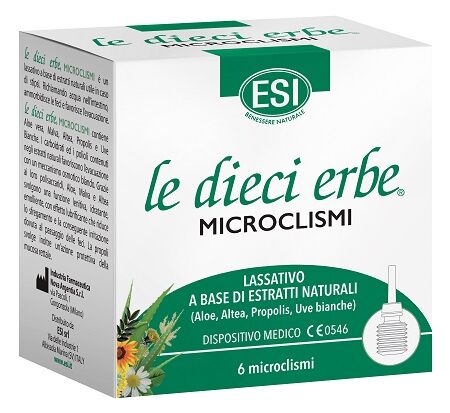 ESI le dieci erbe microclismi 6 pezzi