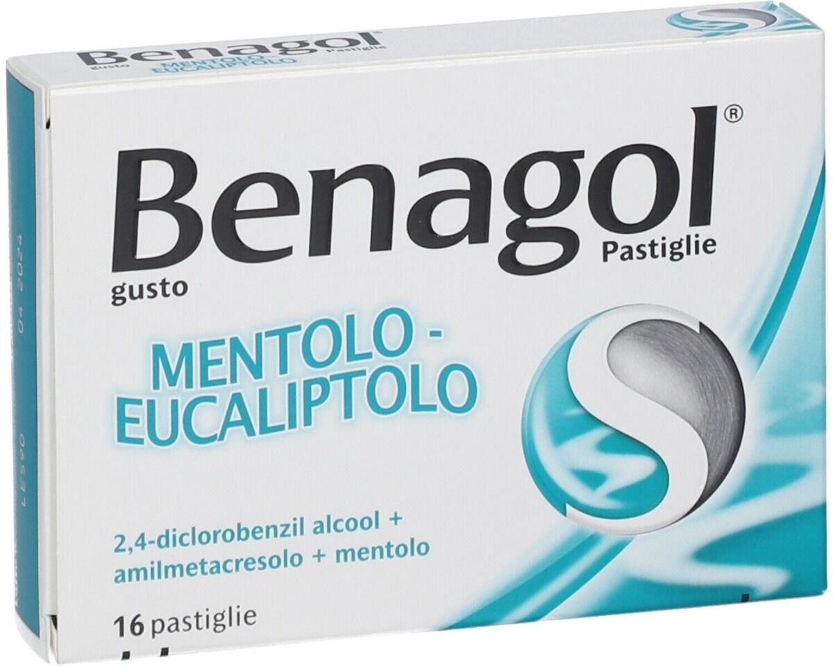 Gola Benagol Pastiglie Mentolo Eucalipto Antisettico Cavo Orale 16 Pastiglie