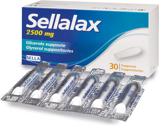 SELLA lax 2500mg supposte glicerolo 30 pezzi