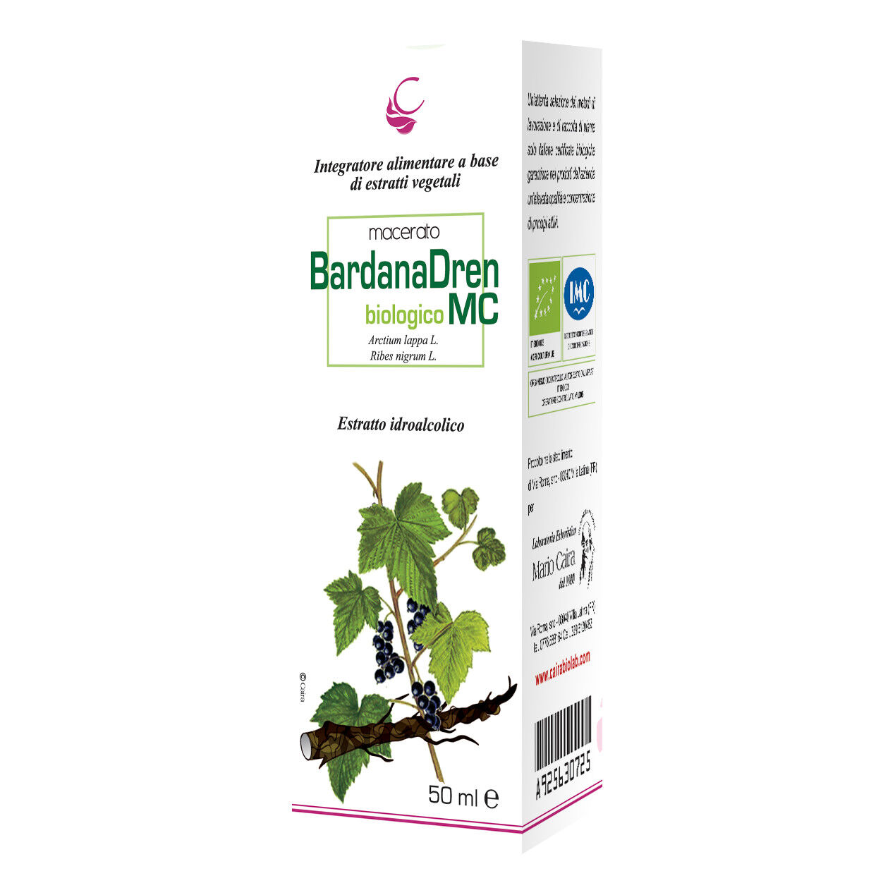 CAIRA MARIO LAB ERBORISTICO Caira bardana macerato idroalcolico bio gocce 50 ml