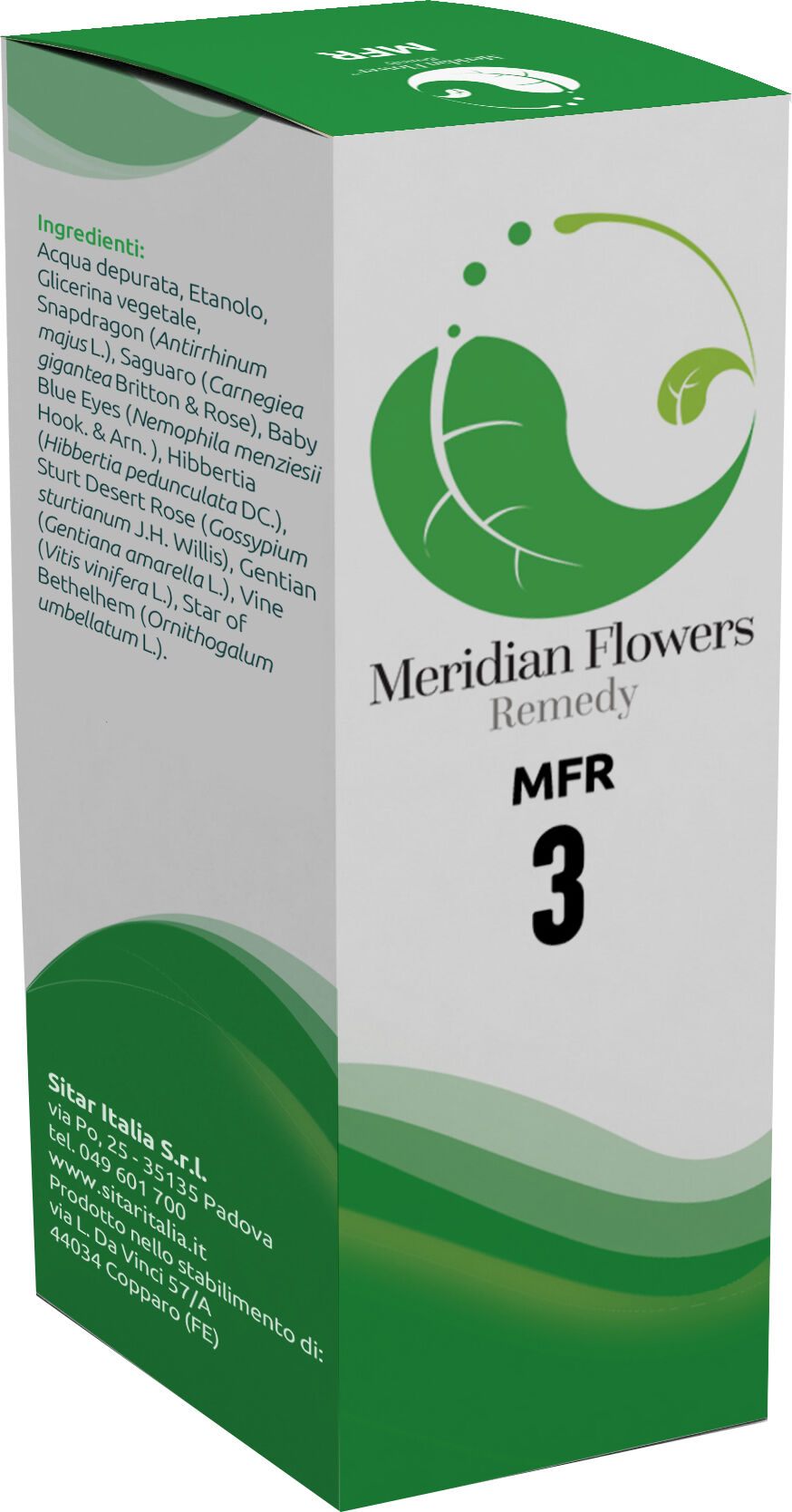 SITAR ITALIA Srl Mfr 3 meridian flowers remedy 30 ml