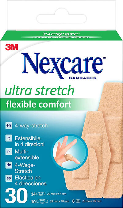 3M Cerotto preparato nexcare comfort 360 gradi n1130asd04 assortiti 3 misure 14 cerotti 22x57mm + 6 cerotti 23x28mm + 10 cerotti 28x76mm