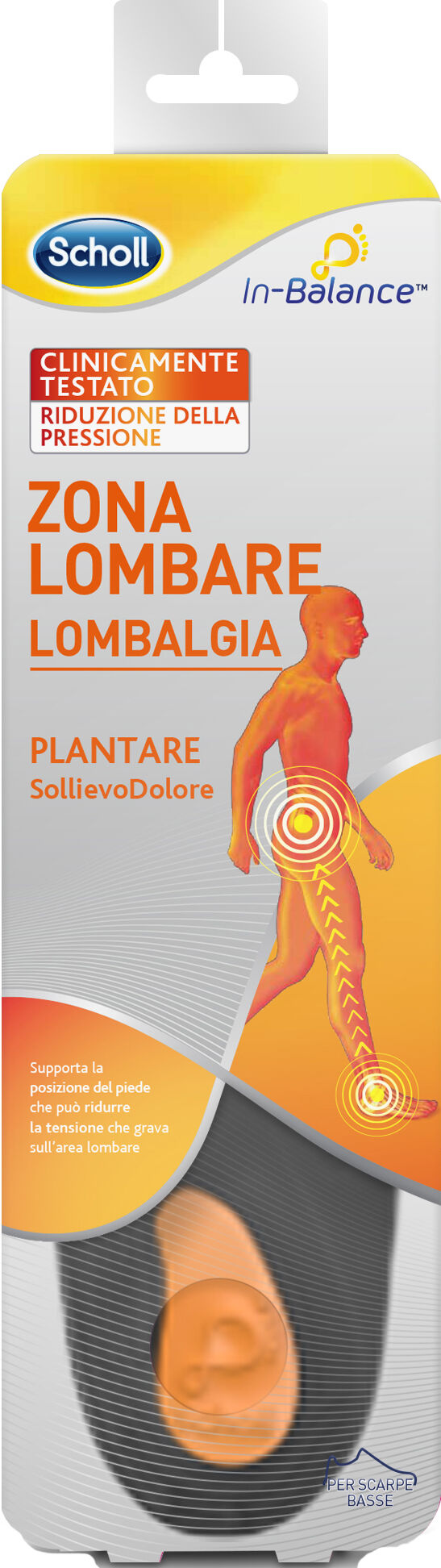 Scholl plantare lombare l 2 pezzi