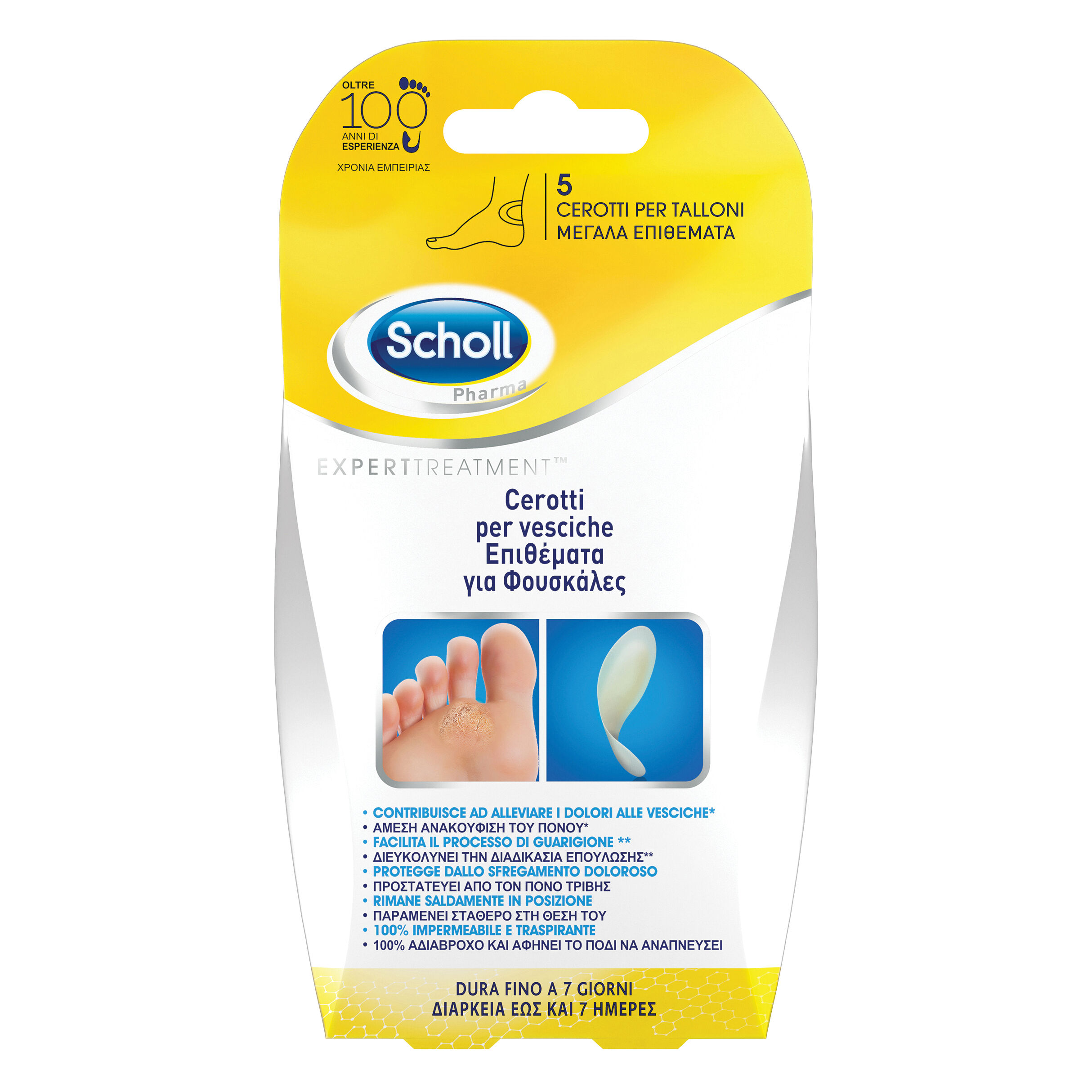 Cerotto scholl vesciche tallone 6 pezzi