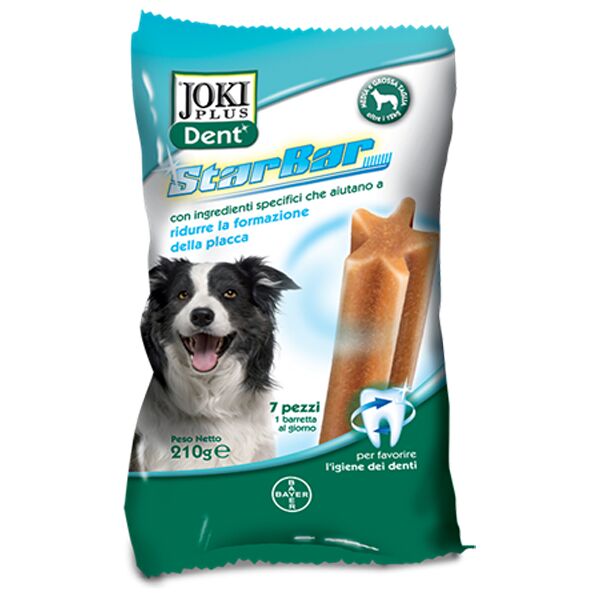 joki plus dent starbar sacchetto 210 g per cani di taglia media da 12 a 25 kg