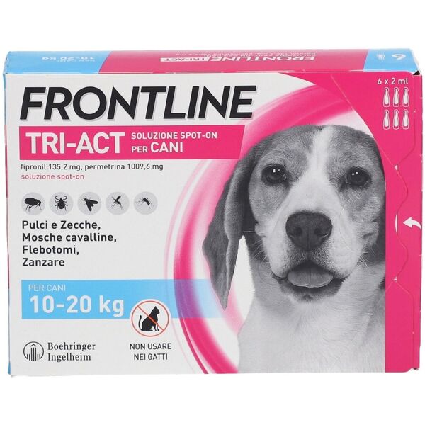 frontline tri-act soluzione spot-on cani 10-20 kg 6 pipette monodose