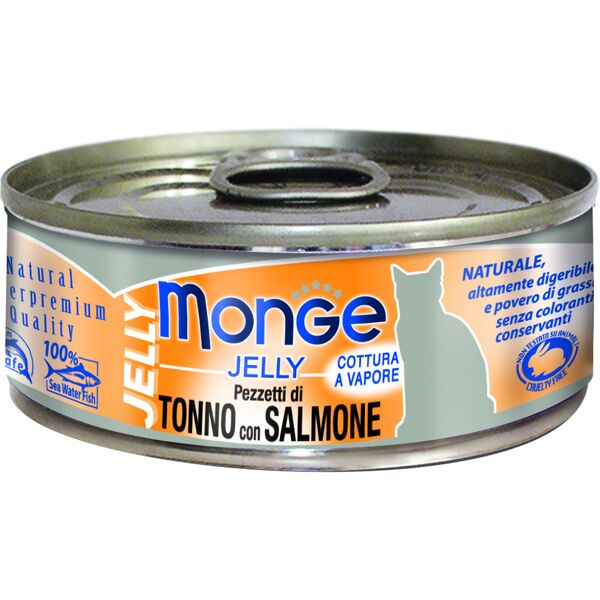 monge & c. spa monge natural quality gatto monge jelly pezzetti di tonno bonito/salmone 80 g