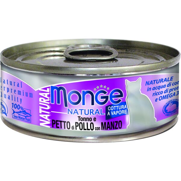 monge & c. spa monge natural quality gatto monge natural petto di pollo con manzo 80 g