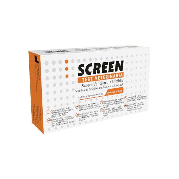 screen pharma screenvet test rapido giardia lamblia feci cane e gatto