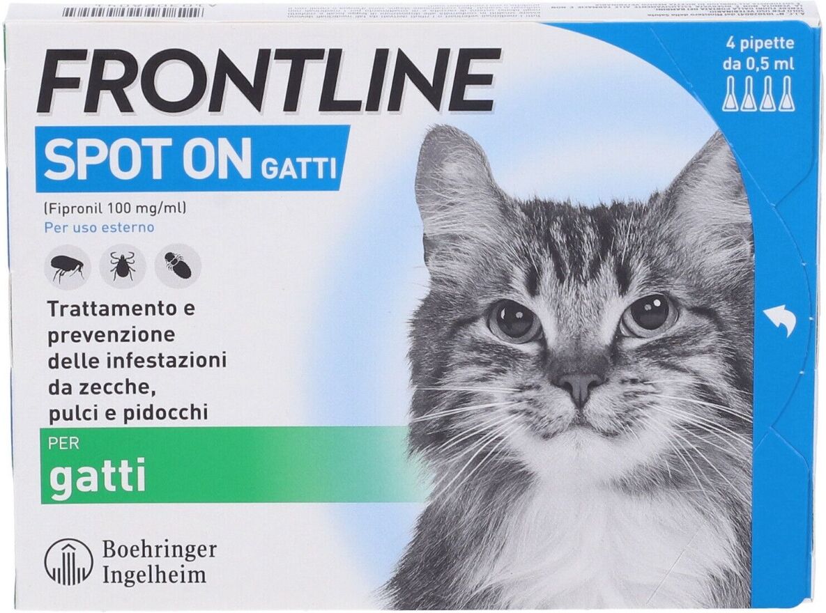 frontline spot-on antiparassitario gatti 4 pipette monodose