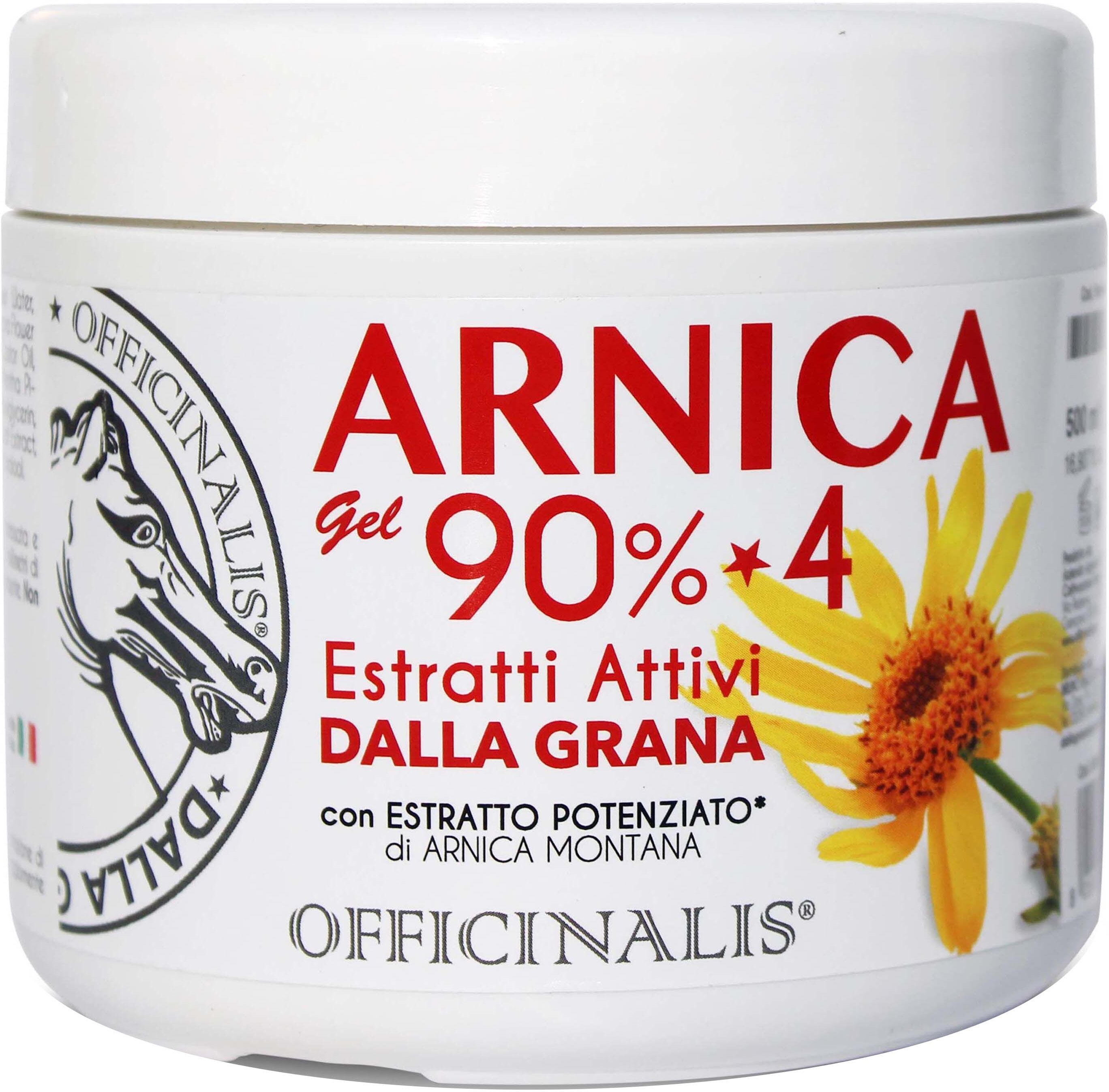 bruno dalla grana mangimi srl officinalis dalla grana arnica gel 90% 500 ml