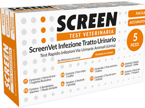 screen pharma screenvet test rapido infezione tratto urinario cane e gatto