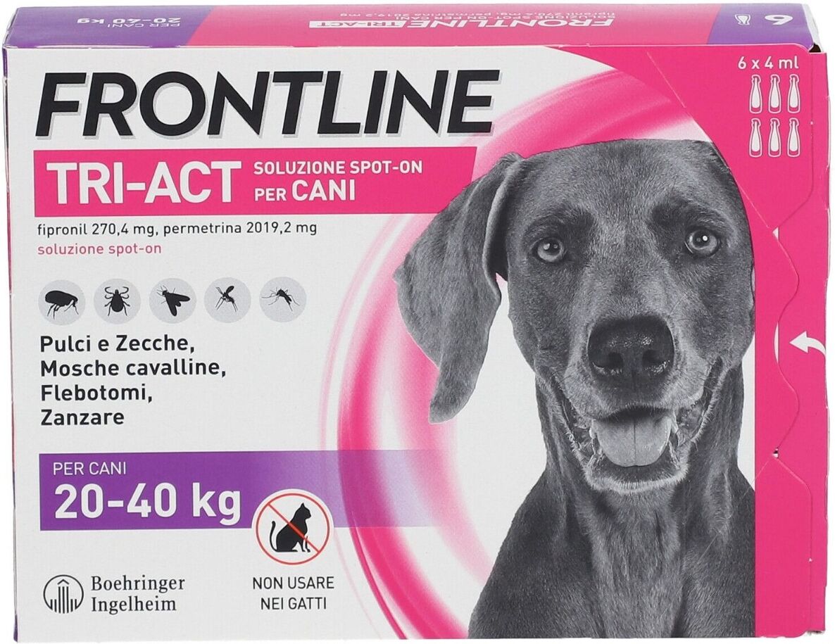 FRONTLINE Tri-Act Soluzione Spot-On Cani 20-40 kg 6 Pipette Monodose