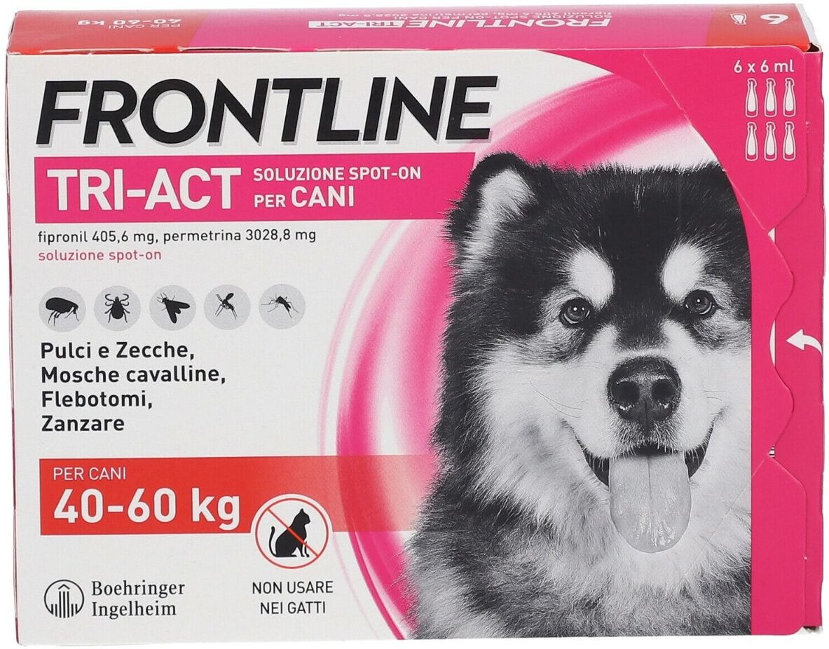 FRONTLINE Tri-Act Soluzione Spot-On Cani 40-60 kg 6 Pipette Monodose