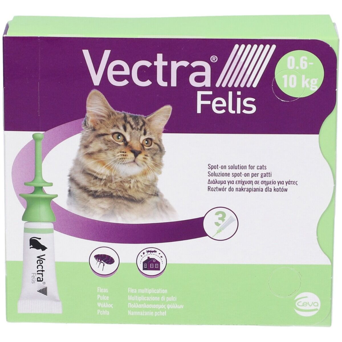CEVA Vectra Felis Spot-On Gatti 3 Pipette Monodose