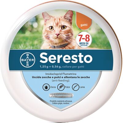 Collare Antiparassitario Seresto per Gatti - Efficacia 8 Mesi Collare Antiparassitario Seresto per Gatti - Efficacia 8 Mesi
