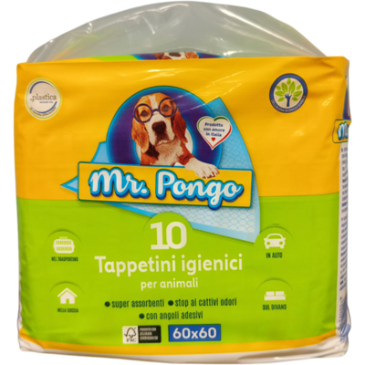 Idrofil Tappetini Igienici Mr Pongo 60x60 10 Pezzi Idrofil Tappetini Igienici Mr Pongo 60x60 10 Pezzi