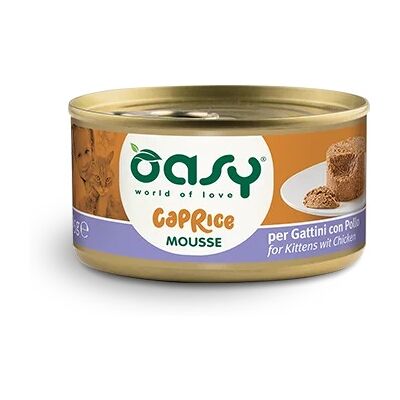 Oasy Marchio Mousse per Gattini - Cibo umido di alta qualità Oasy Marchio Mousse per Gattini - Cibo umido di alta qualità