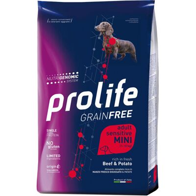 prolife Cane Grain Free Sensitive Adulto Mini Manzo & Patate 600 Gr prolife Cane Grain Free Sensitive Adulto Mini Manzo & Patate 600 Gr