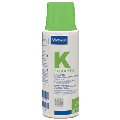 Shampoo Sebolítico Virbac per Cani e Gatti - 250ml/200ml Shampoo Sebolítico Virbac per Cani e Gatti - 250ml/200ml