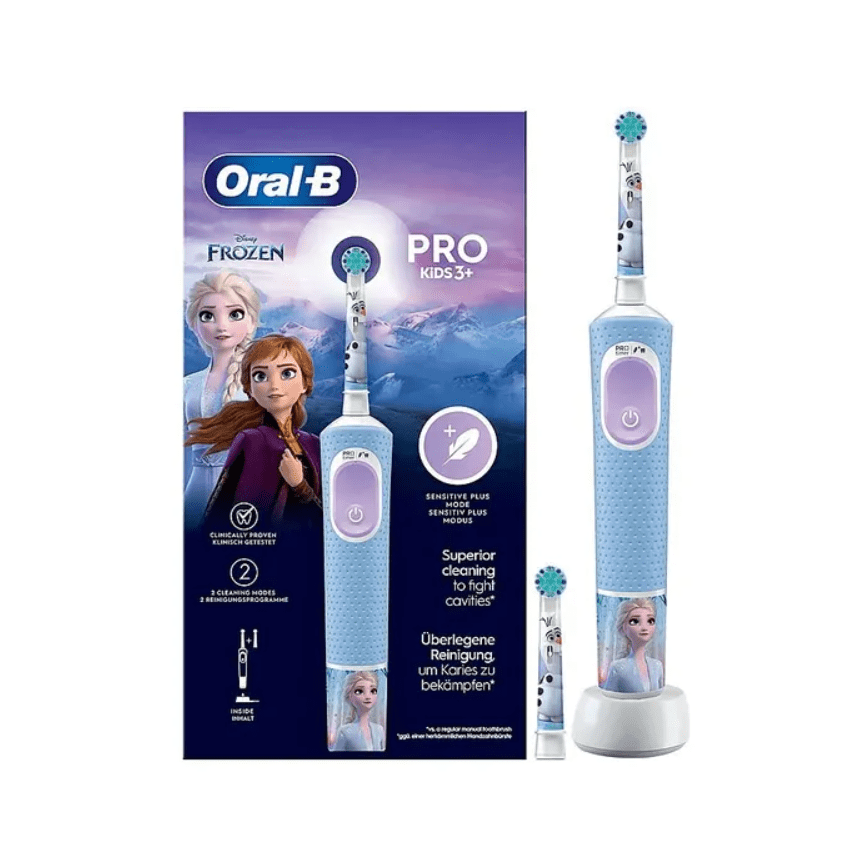 oral-b pro kids frozen spazzolino elettrico + 1 testina di ricambio