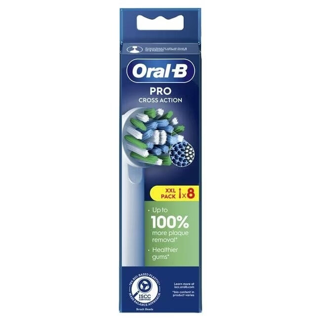 oral-b pro cross action testine di ricambio spazzolino elettrico 8 pezzi