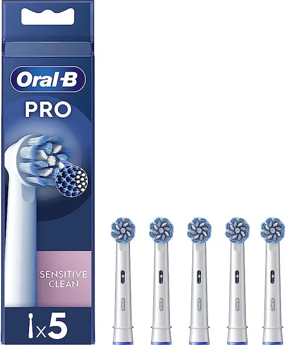 oral-b power refill eb50 sensitive clean 5 testine di ricambio