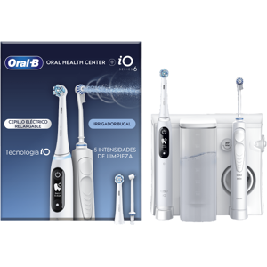 ORAL-B Idropulsore con 1 Beccuccio Oxyjet, 1 Beccuccio Con Getto D’acqua + 1 Spazzolino Elettrico iO6 con 2 Testine Di Ricambio