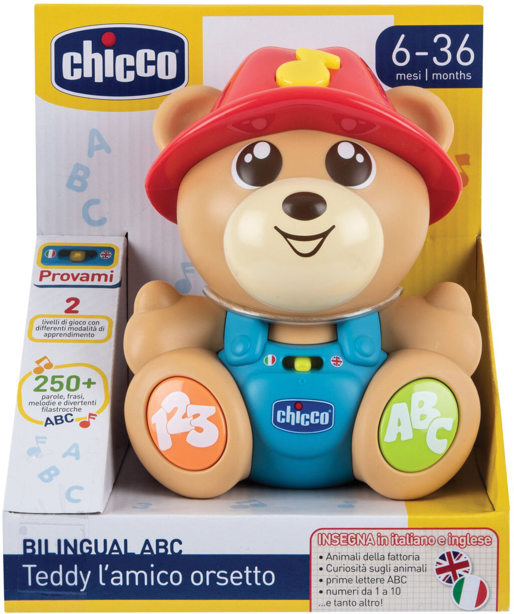 chicco gioco abc teddy friend italian/english