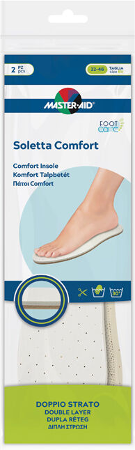 master aid master-aid footcare soletta comfort ritagliabile 2 pezzi