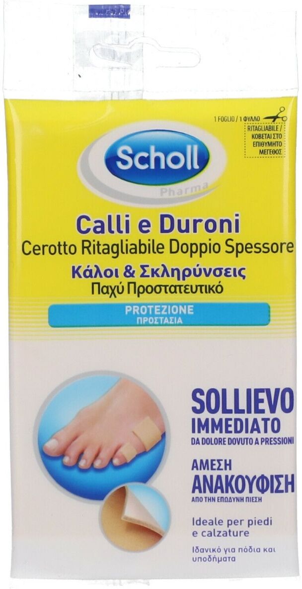 Scholl Calli E Duroni Cerotto Ritagliabile Doppio Spessore Per Calli e Duroni 1 Pezzo