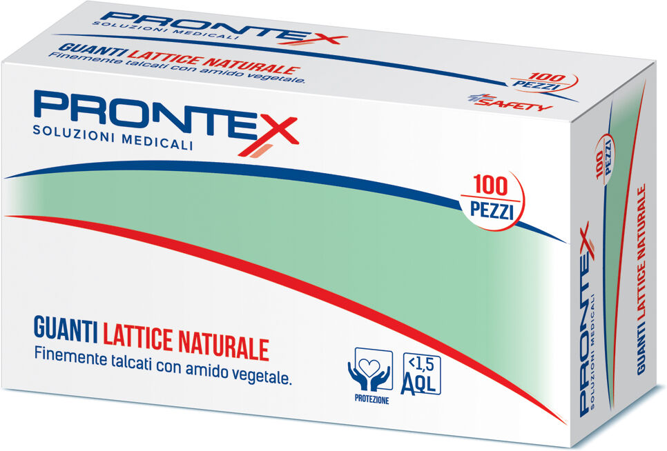 PRONTEX guanto in lattice con amido grande 100 pezzi